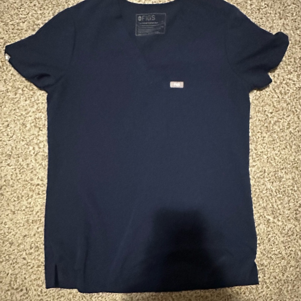 Figs Technical Collection Dark Blue Scrub Top